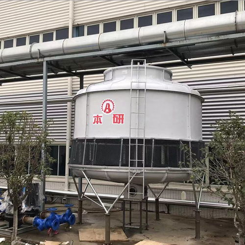 嘉兴桐乡化纤厂圆形逆流冷却塔 玻璃钢壳体防水电机与玻璃钢集气罩的应用与优势